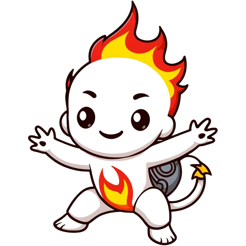 baby Jack Jack from The Incredibles with superpowers - on fire, laser eyes, and multiple forms emoji