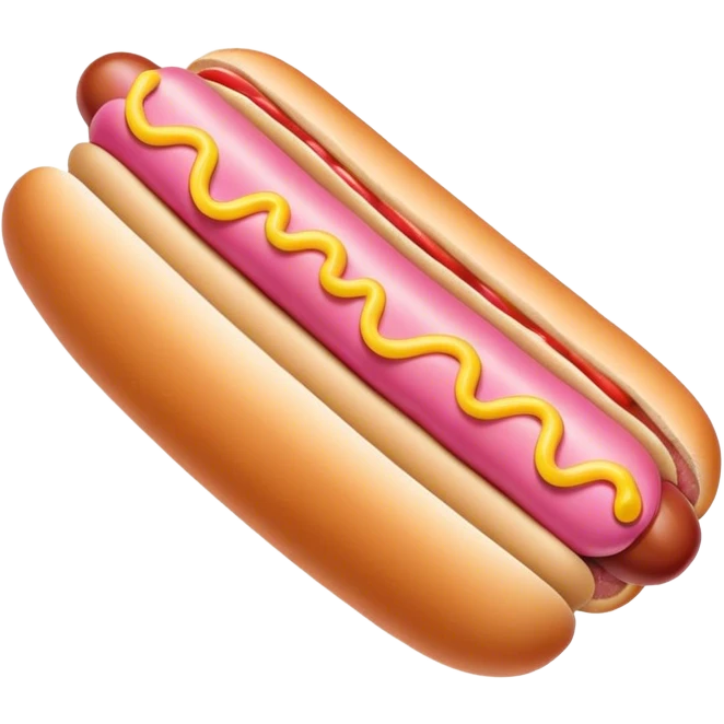 pink hot dog  emoji