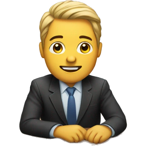 man at desk emoji