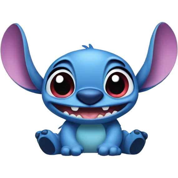 Stitch with heart eyes emoji