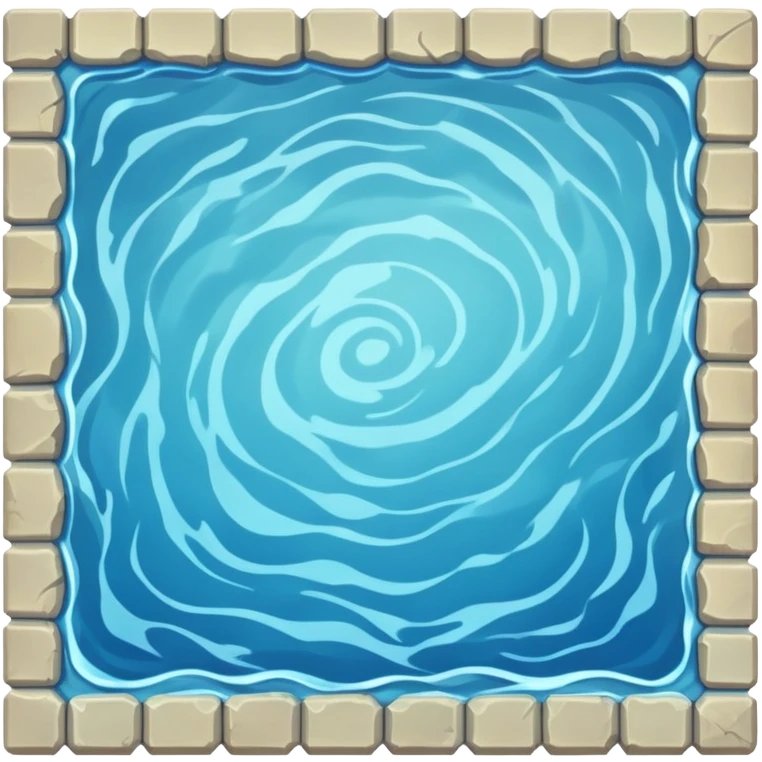 RPG water terrain tile top-down view emoji