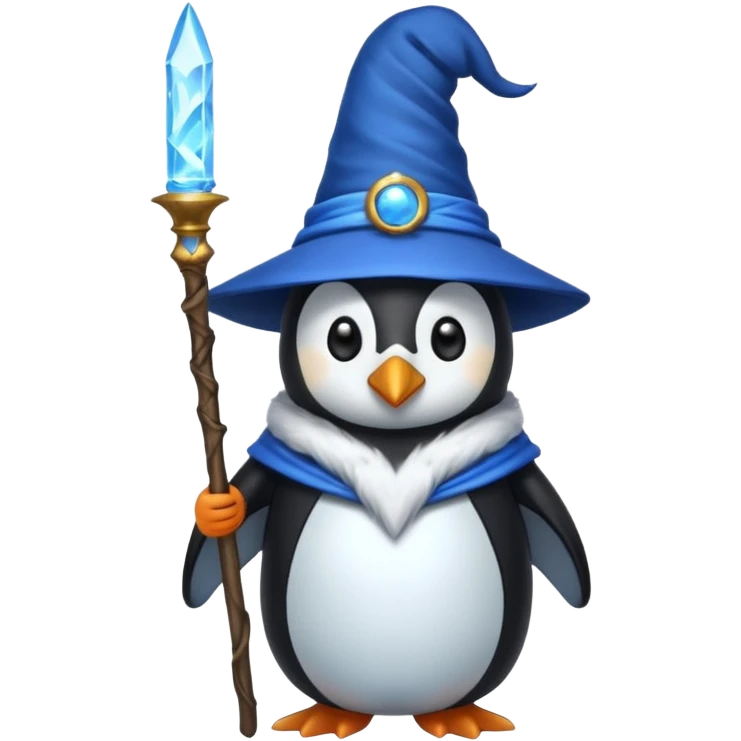 Penguin Wizard emoji