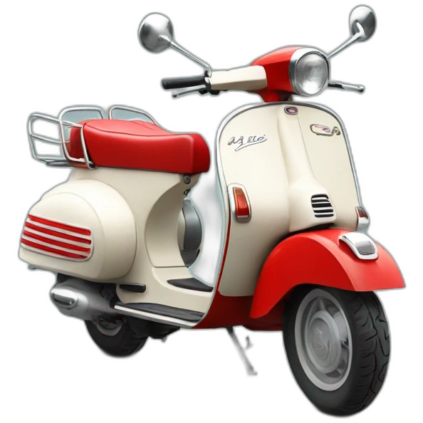 Vespa roja emoji