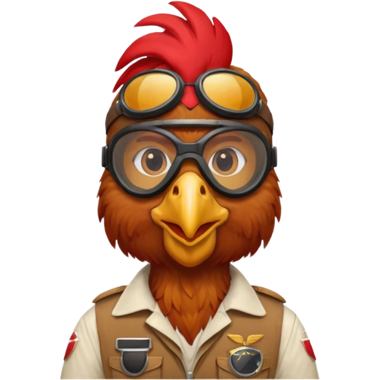 pilot rooster emoji