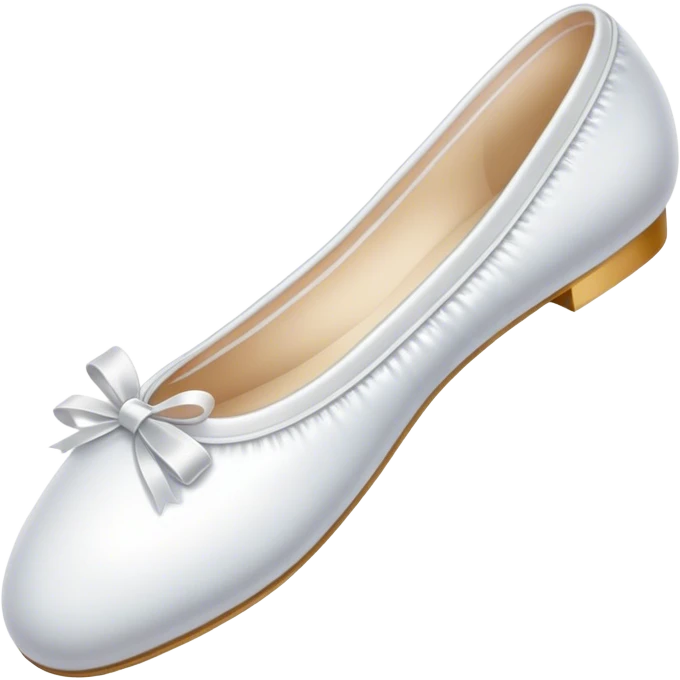 white ballerina shoe emoji