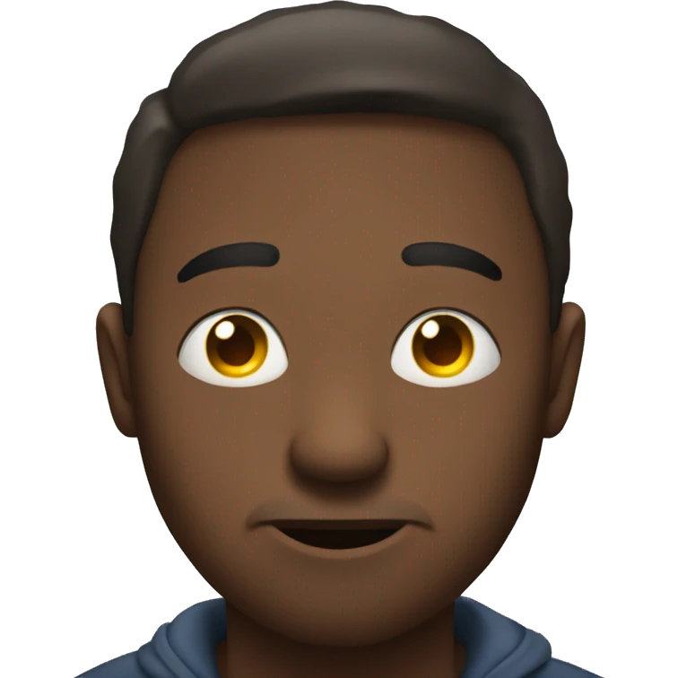 Emoji with his eye twitching emoji