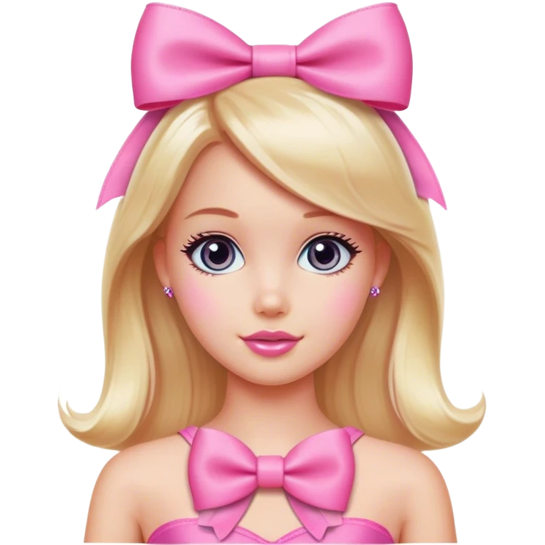 Barbie Pink Bow emoji