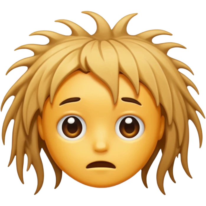 dead hair  emoji