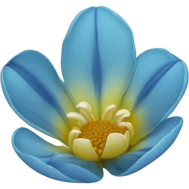 Flor azul emoji