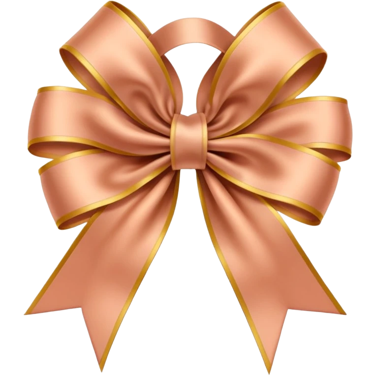 Coquette flesh color ribbon emoji