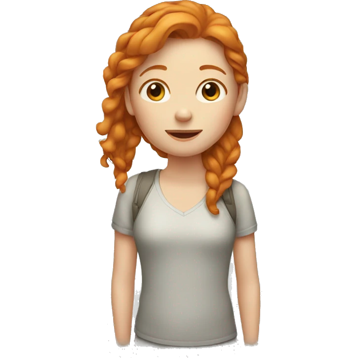 Ginger girl  emoji