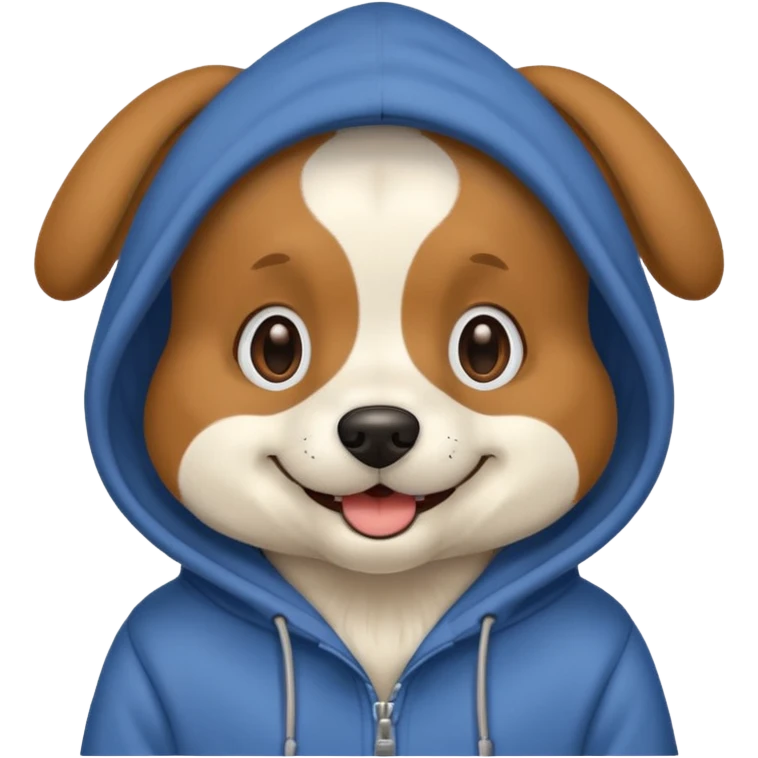 dog wearing a hoodie  emoji