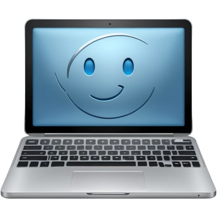 silver laptop emoji
