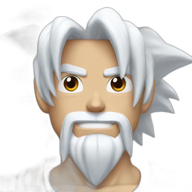 goku with white hair emoji