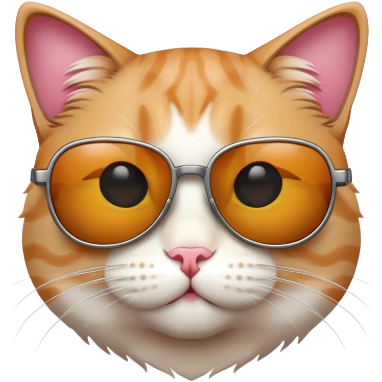 A cat with sunglasses  emoji