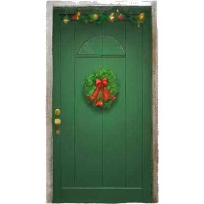 Christmas door emoji
