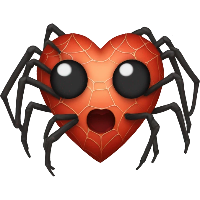 Spider heart emoji