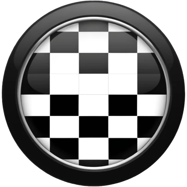 A circle with a Black and white tick in it emoji