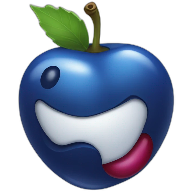 blue cherry emoji