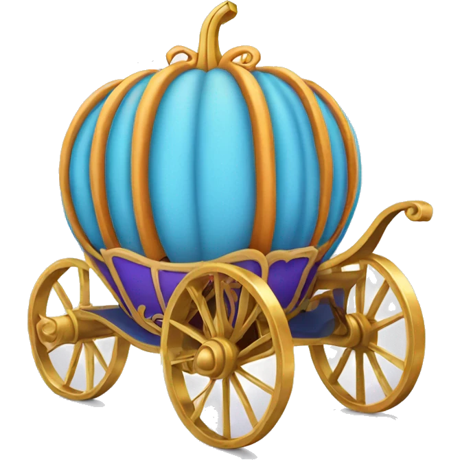 cinderella pumpkin carriage  emoji