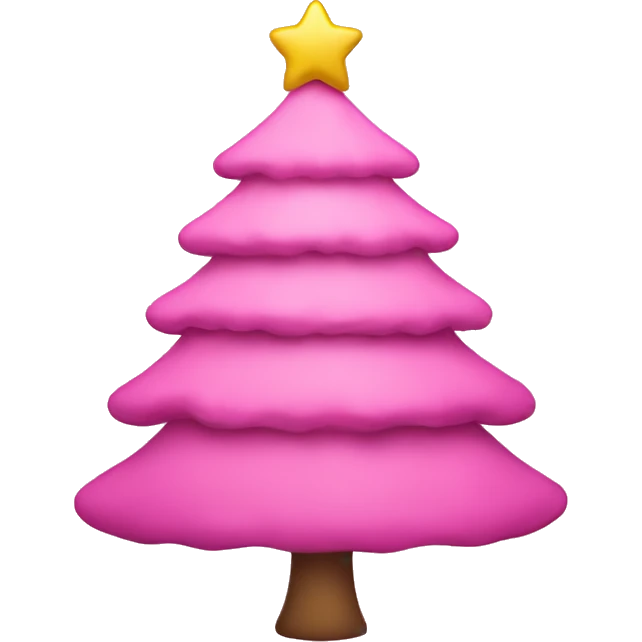 pink christmas tree emoji