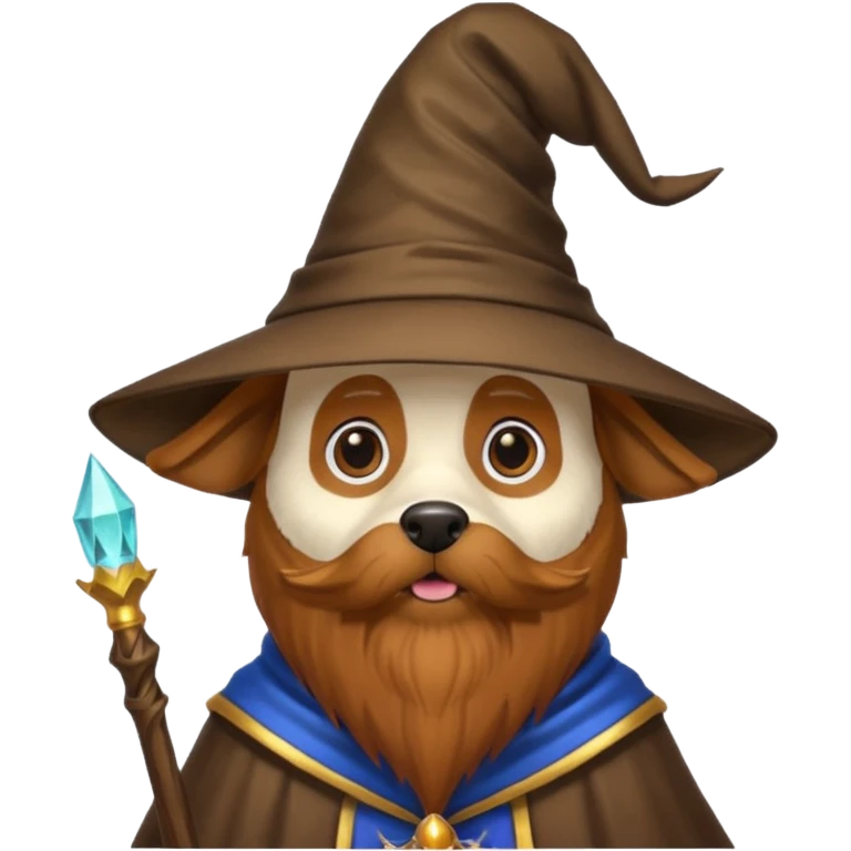 Dog wizard emoji