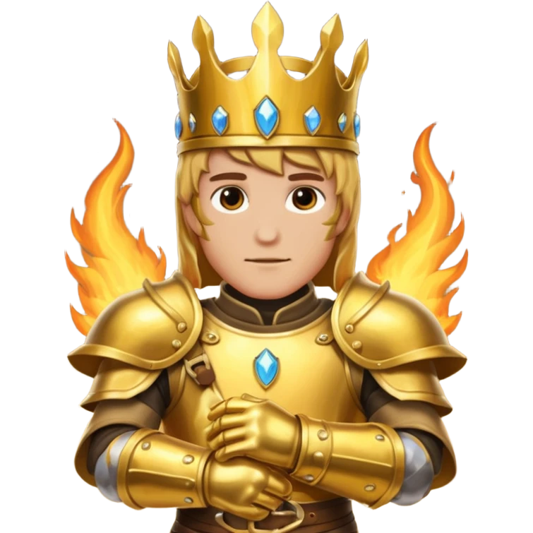 Forge Prince – brass gauntlet + molten belt, Golden Princes. emoji