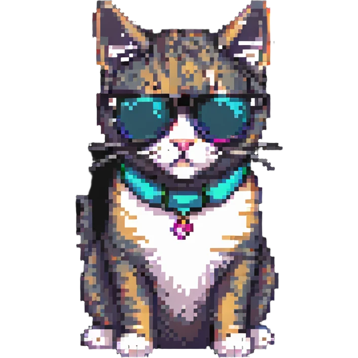Cat wearing sunglasses emoji