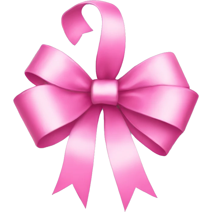 pink christmas bow emoji