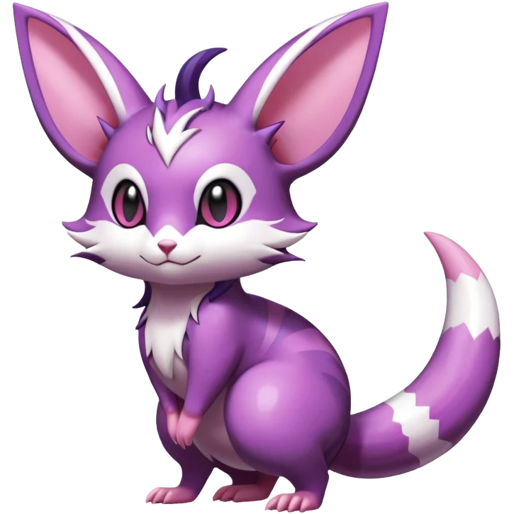 Shiny Furret-Espeon-Furret-Noibat-Noivern-Hybrid (Full body) emoji
