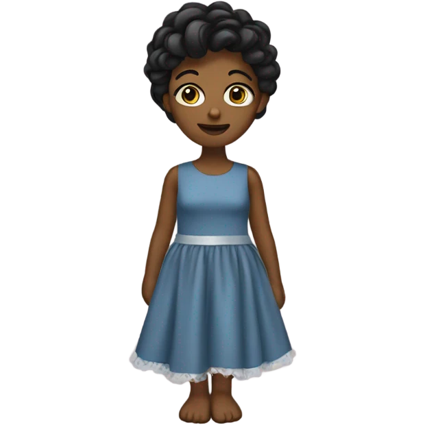 Me wearing a dress emoji