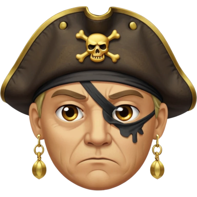 Irritated pirate emoji