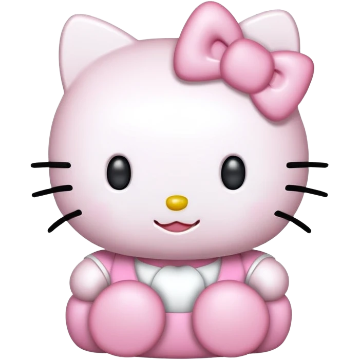 Hello Kitty saying hello emoji