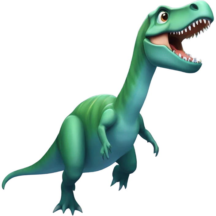 dinosaur swimming  emoji
