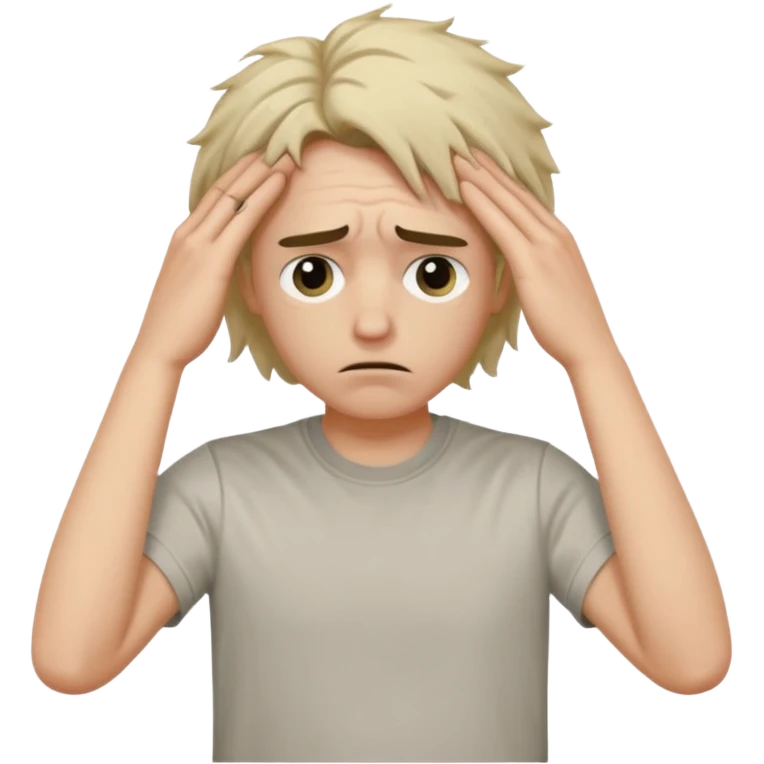 Hungover full person emoji