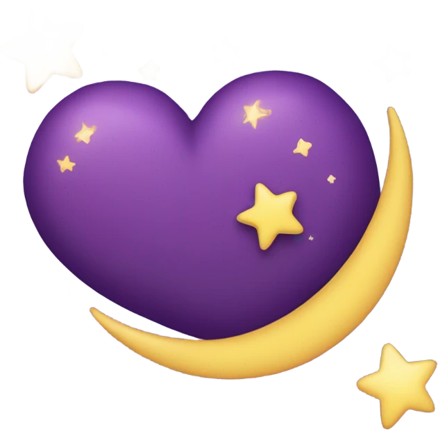 I love you more than the moon and the stars emoji