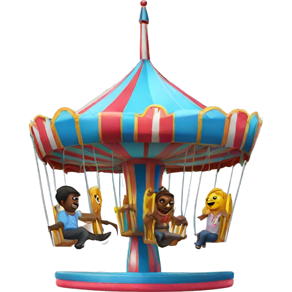 Carnival ride swings emoji