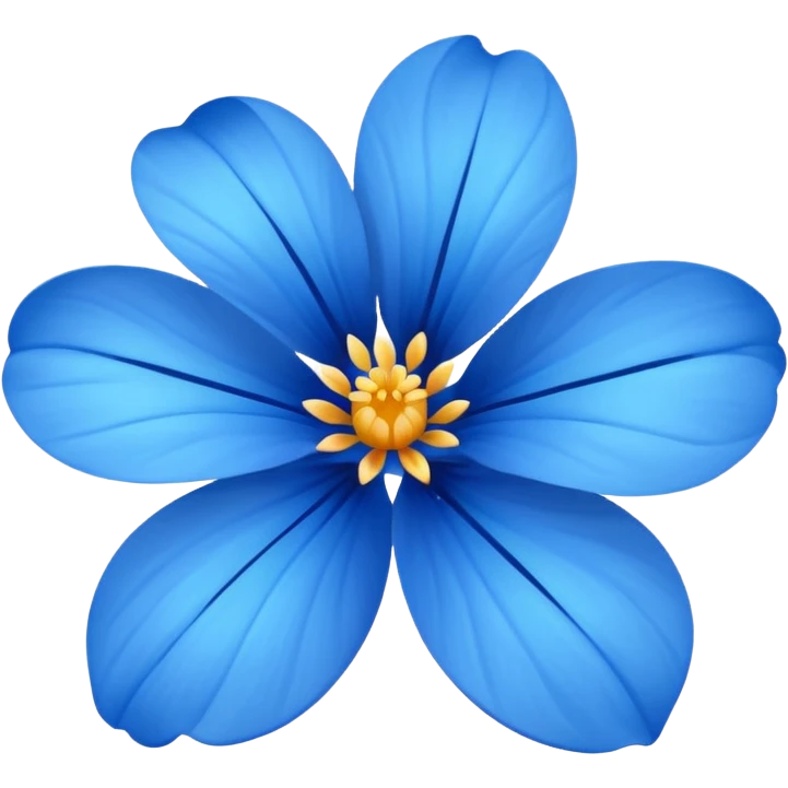 Flor azul emoji