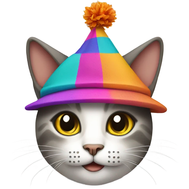 Cat wearing a hat emoji