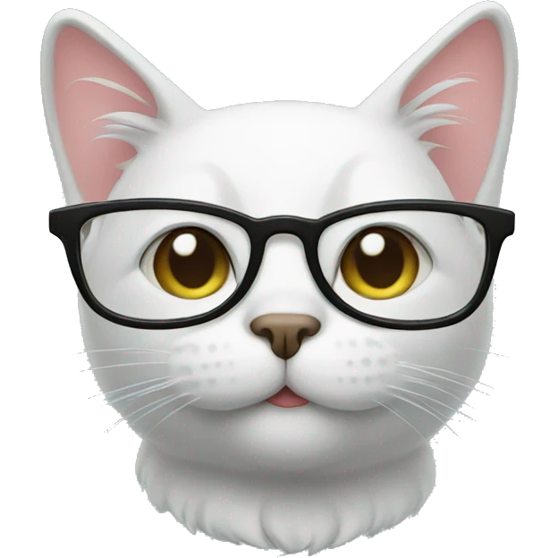 Cat with glasses  emoji