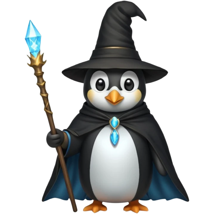 Penguin Wizard emoji