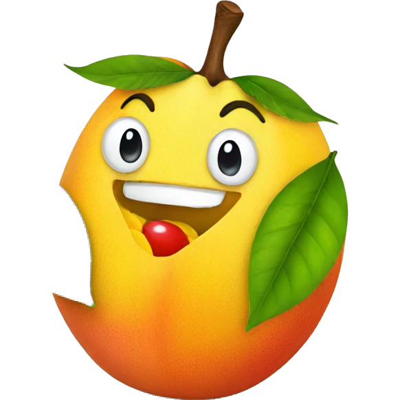 mango eating a mango emoji
