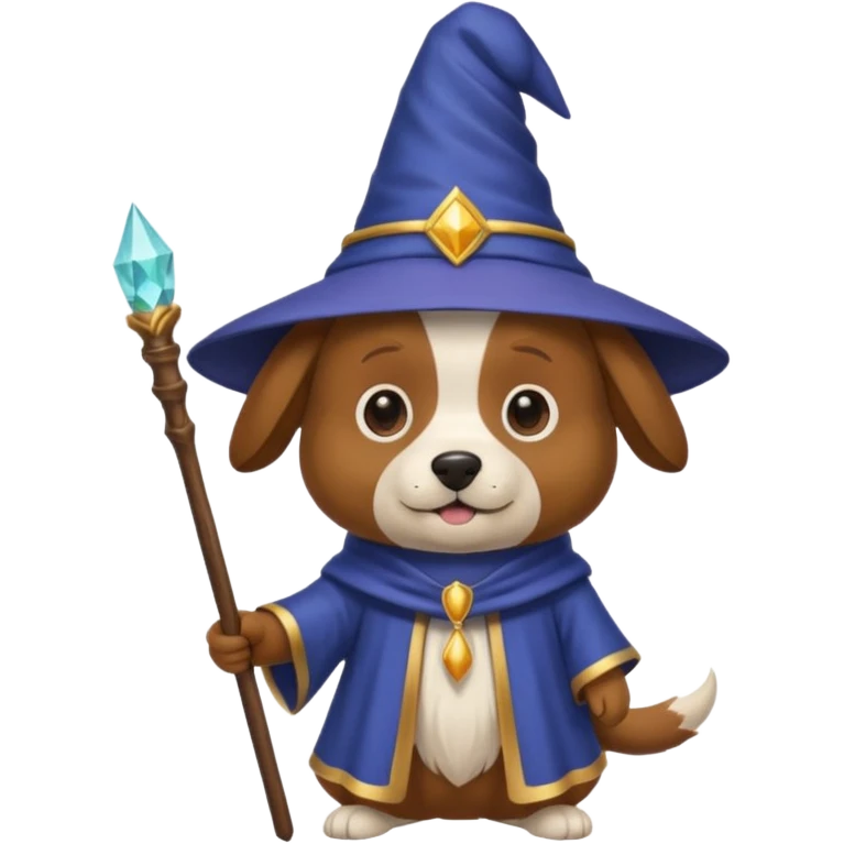 Dog wizard emoji