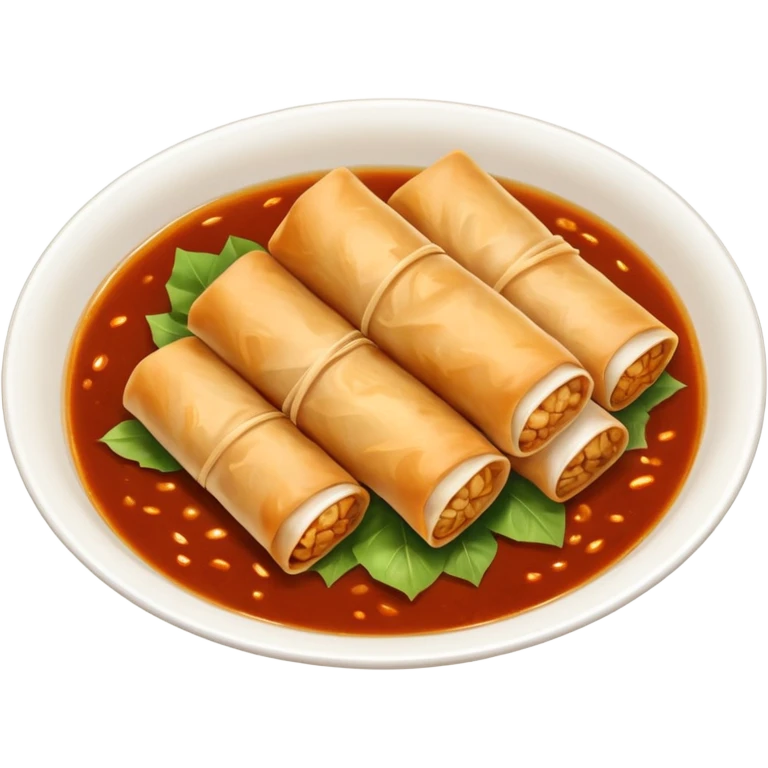 spring rolls in sauce emoji