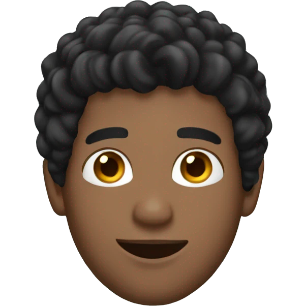 Skydive black hair guy emoji