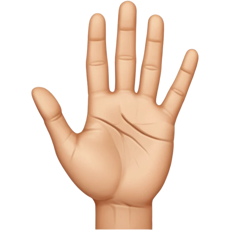une main qui dit stop emoji