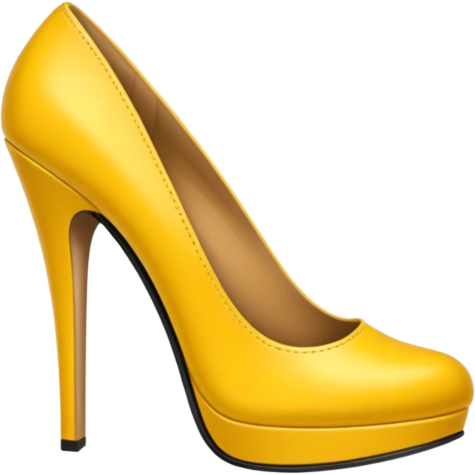yellow woman shoe emoji