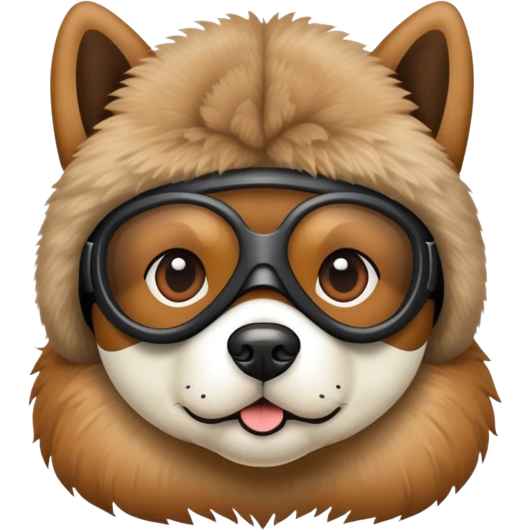 dog wearing a ski mask emoji