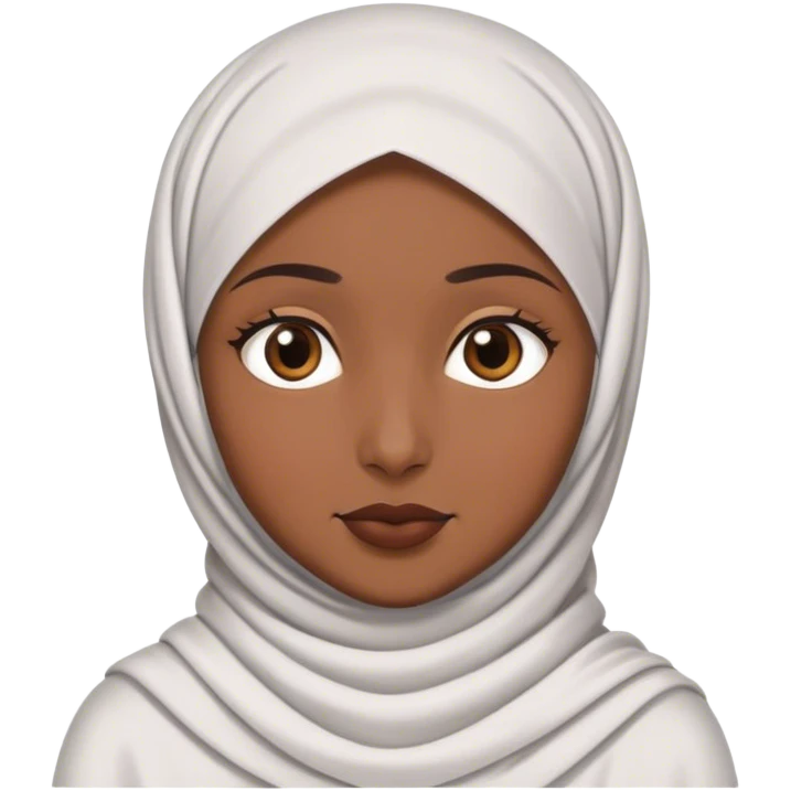 Brown girl with hijab  emoji