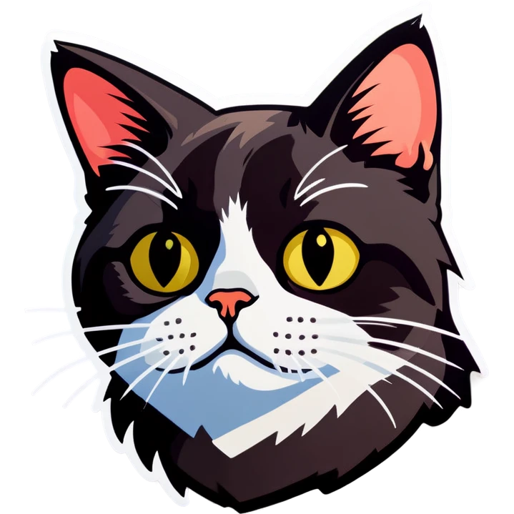 Bothered cat emoji